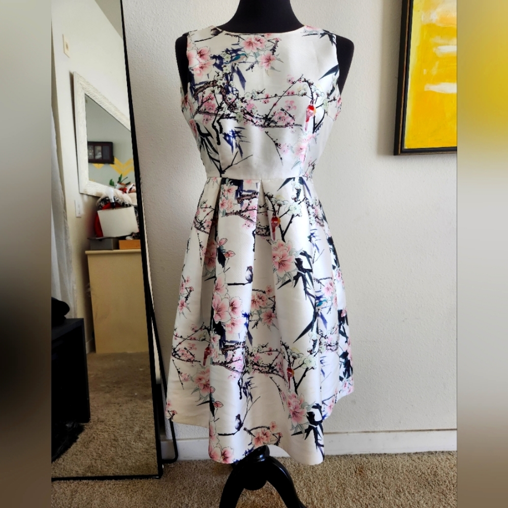 Hesperus Vintage Inspired Floral Spring Cocktail Dress